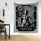 Black Tarot Cards Tapestry Wall Hanging