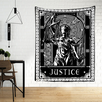 Black Tarot Cards Tapestry Wall Hanging