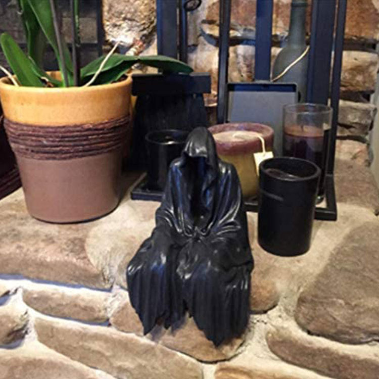 Grim Reaper Gothic Sitting Statue