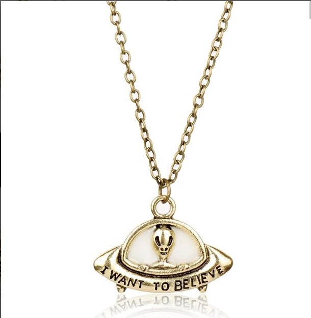 Alien Spaceship Luminous Necklace