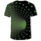 3D Swirl Print T-shirt