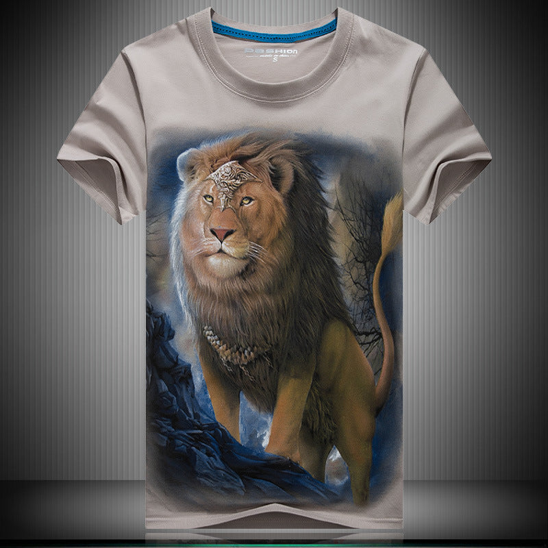 3D Moonlight Lion T-shirt