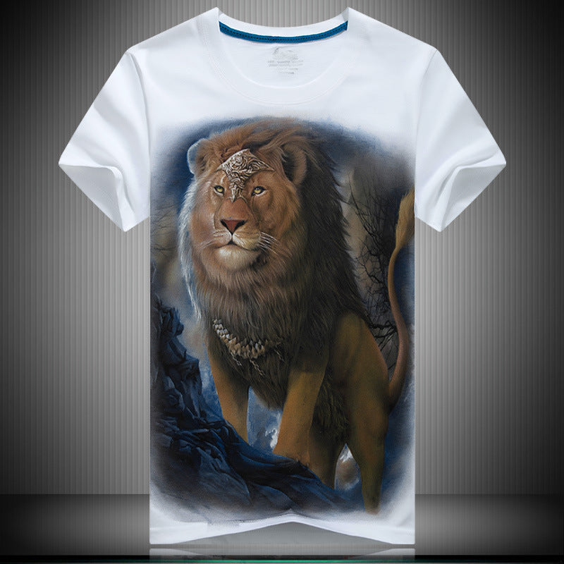 3D Moonlight Lion T-shirt