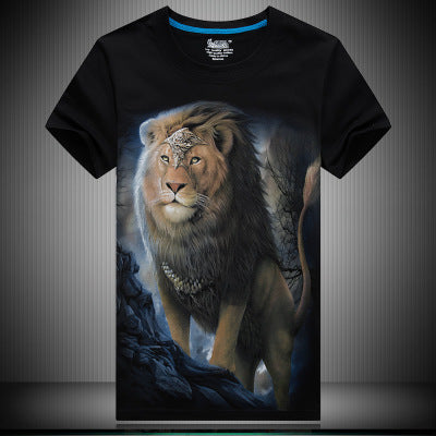 3D Moonlight Lion T-shirt