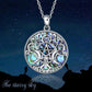 Triple Moon Goddess Sterling Silver and Abalone Shell Pentagram Pendant