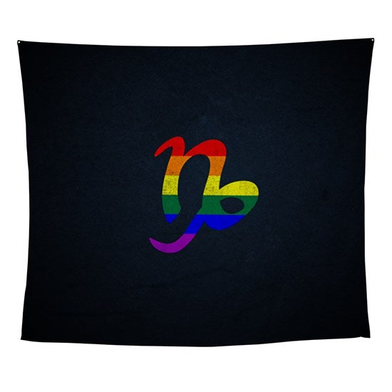 Zodiac Rainbow Tapestry Wall Hanging