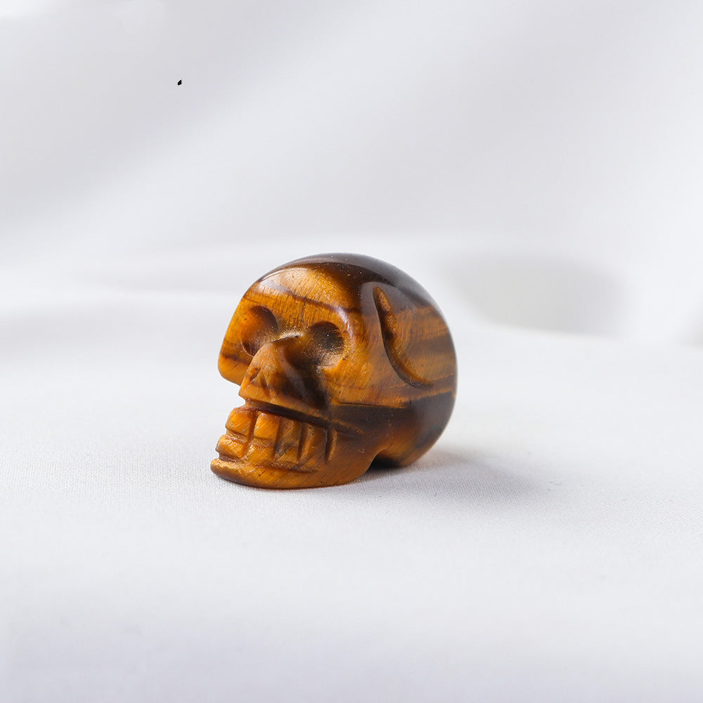 Miniature Carved Crystal Skull Gemstone