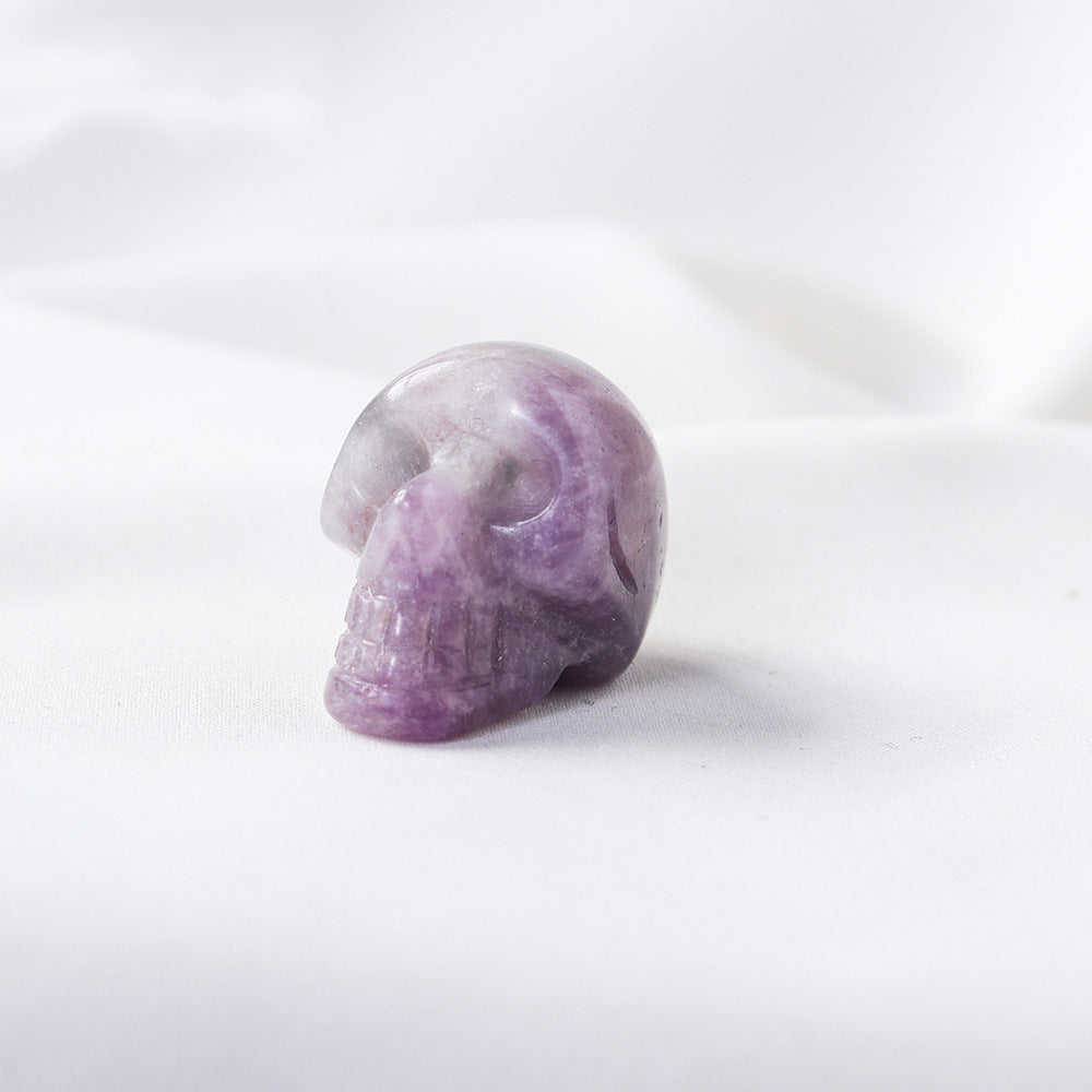 Miniature Carved Crystal Skull Gemstone