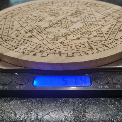 Nordic Pentagram Rune Wooden Board