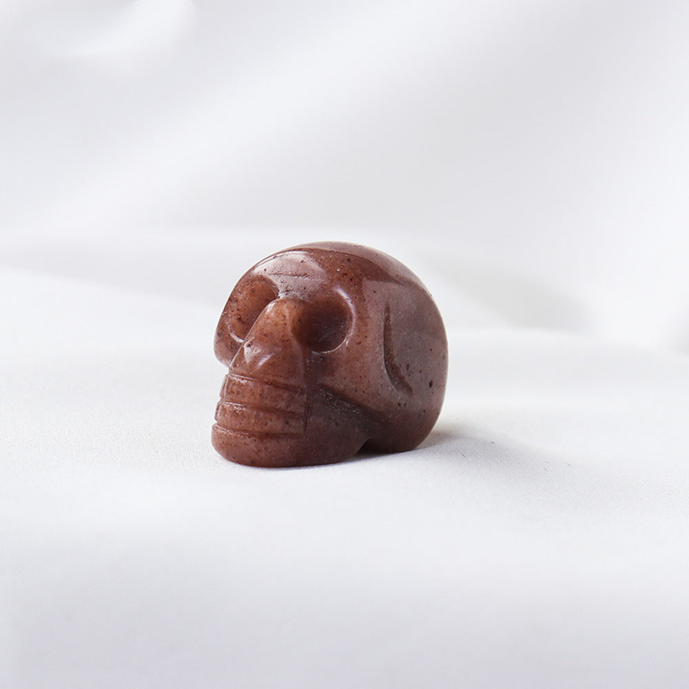 Miniature Carved Crystal Skull Gemstone