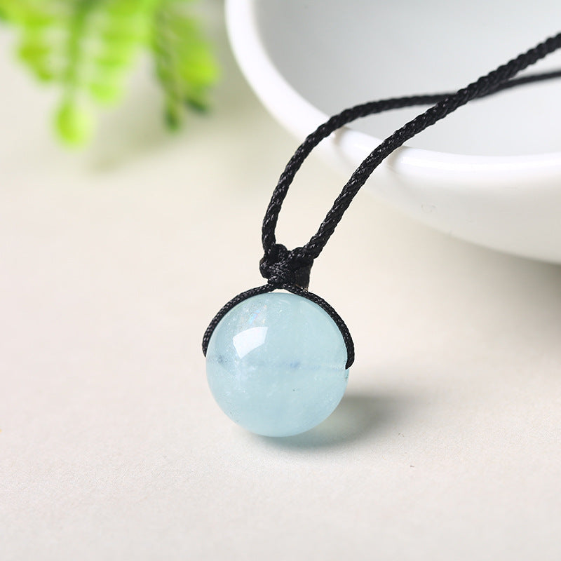 Crystal Sphere Pendant Necklace