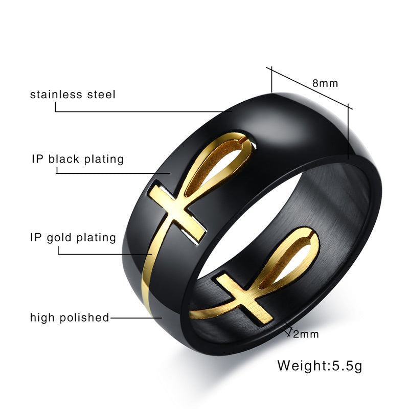 Egyptian Ankh Ring (Detachable)