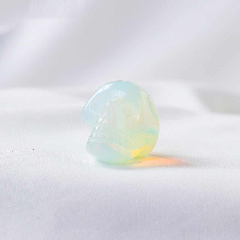 Miniature Carved Crystal Skull Gemstone