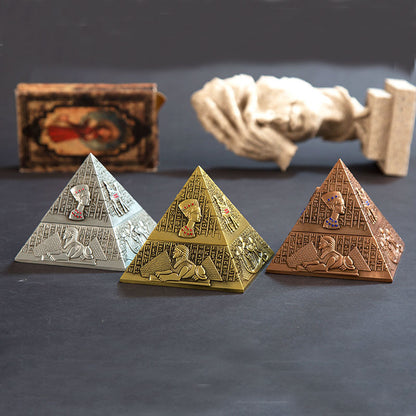 Egyptian Pharaoh Pyramid Hidden Ashtray