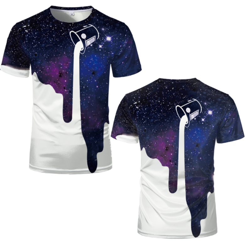 3D Pour Paint Art T-Shirt