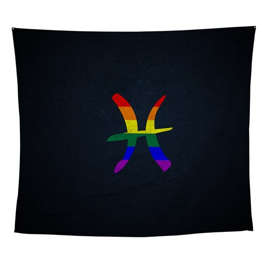 Zodiac Rainbow Tapestry Wall Hanging