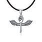 Egyptian Ankh Angle Wing Sterling Silver Pendant
