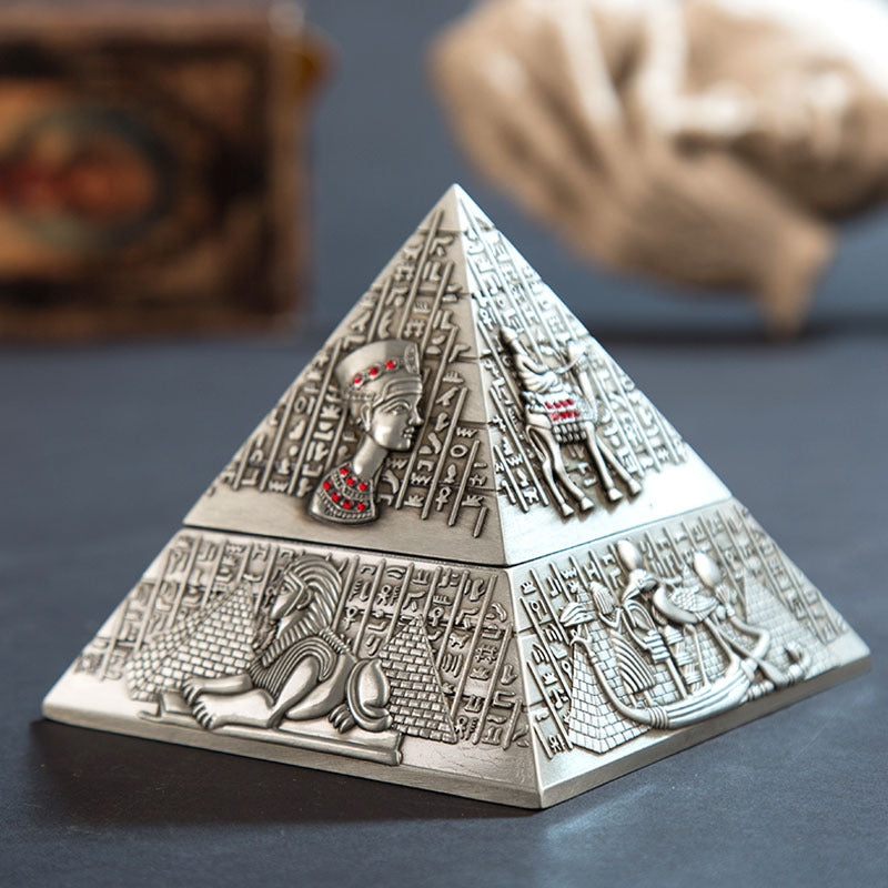 Egyptian Pharaoh Pyramid Hidden Ashtray