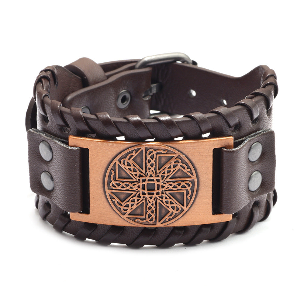 Irish Knot Amulet Leather Bracelet