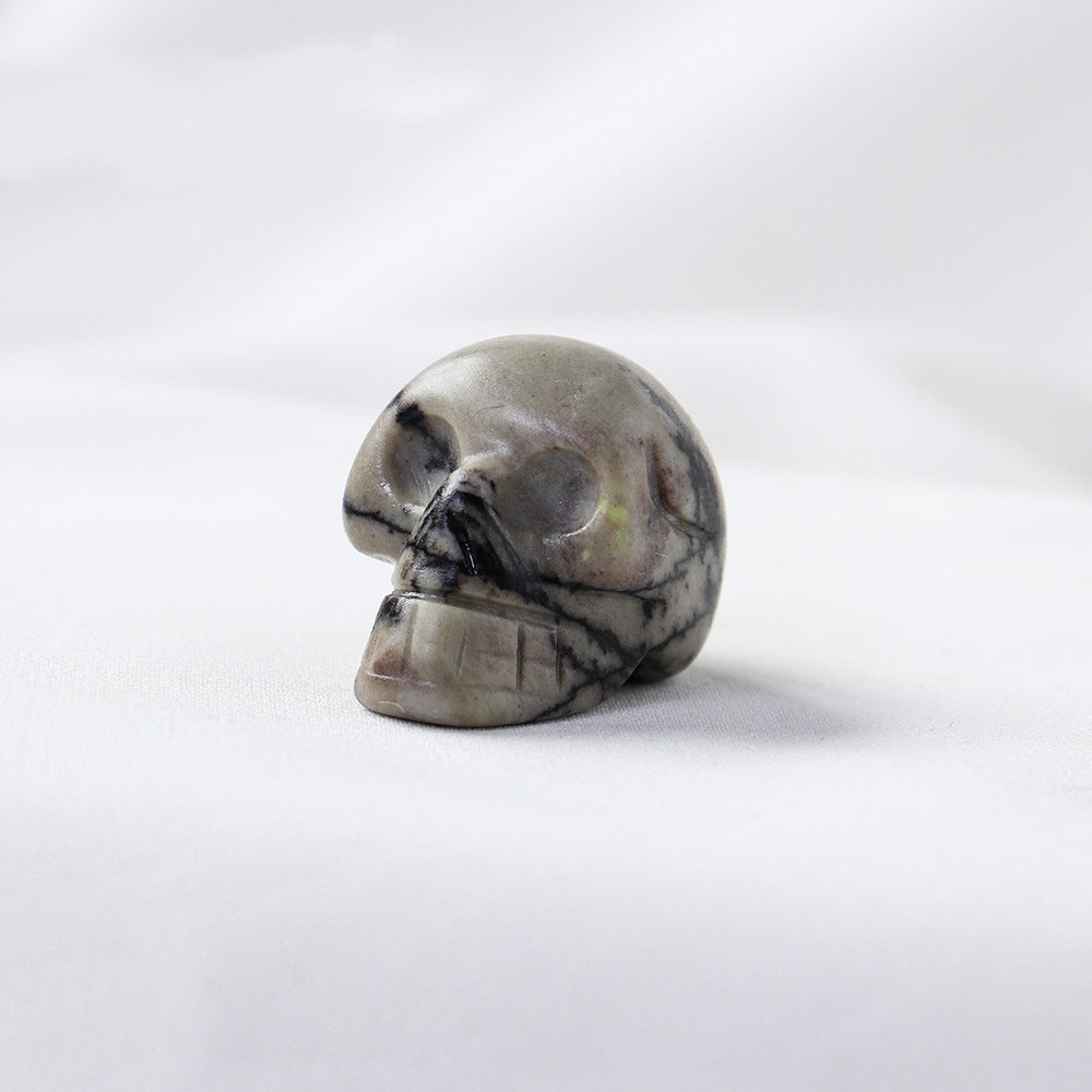 Miniature Carved Crystal Skull Gemstone