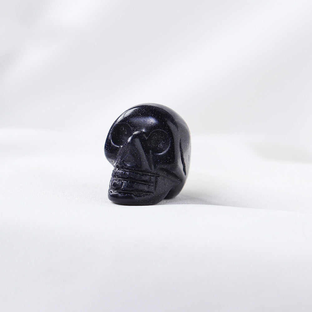 Miniature Carved Crystal Skull Gemstone