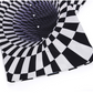 3D Illusion Vortex Printed Button T-shirt
