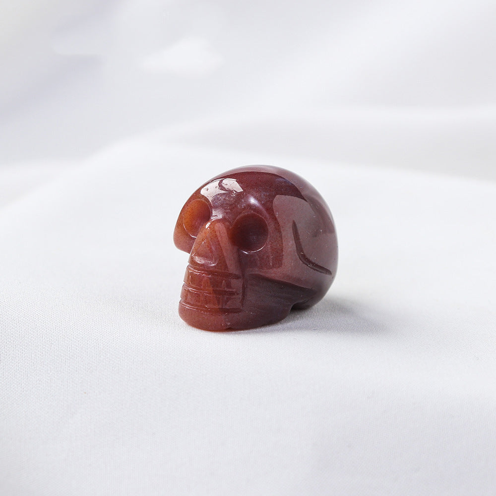 Miniature Carved Crystal Skull Gemstone