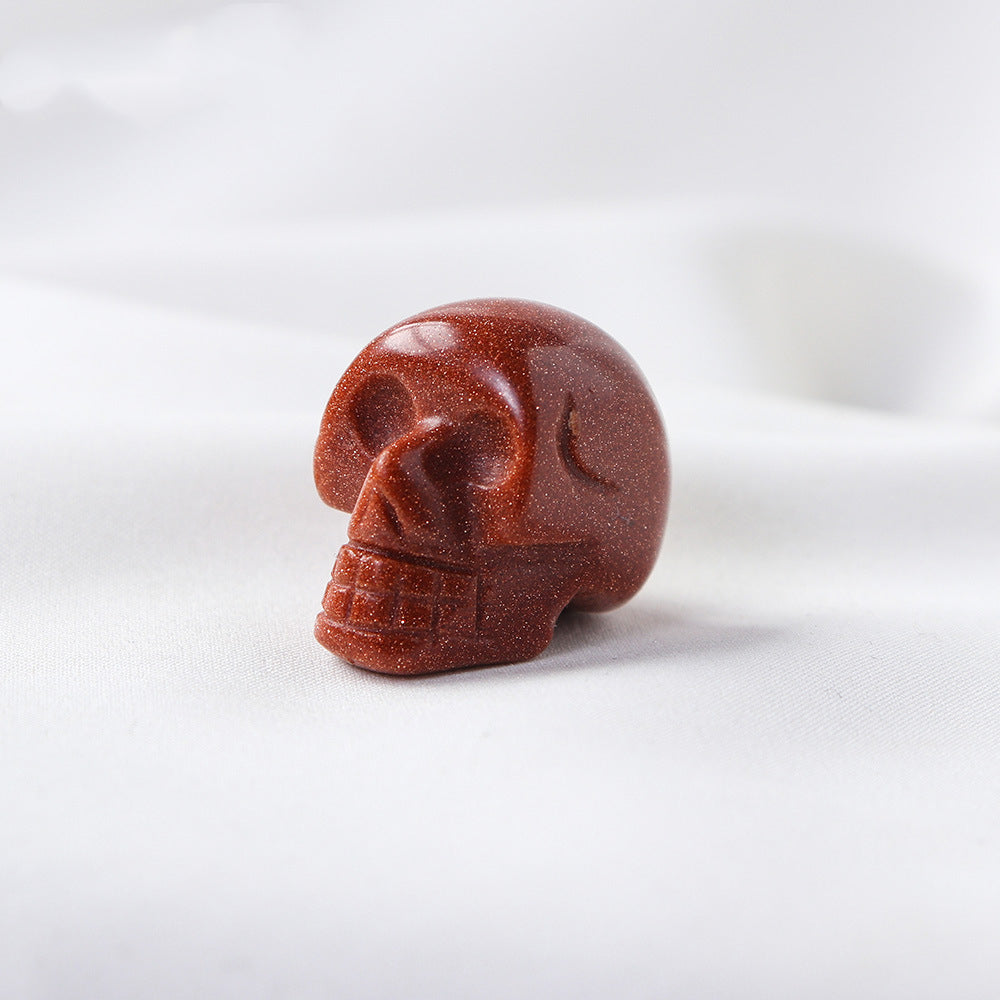 Miniature Carved Crystal Skull Gemstone