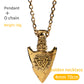 Vintage Nordic Arrowhead Titanium Necklace