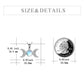 Triple Moon Goddess Sterling Silver Moonstone Pendant