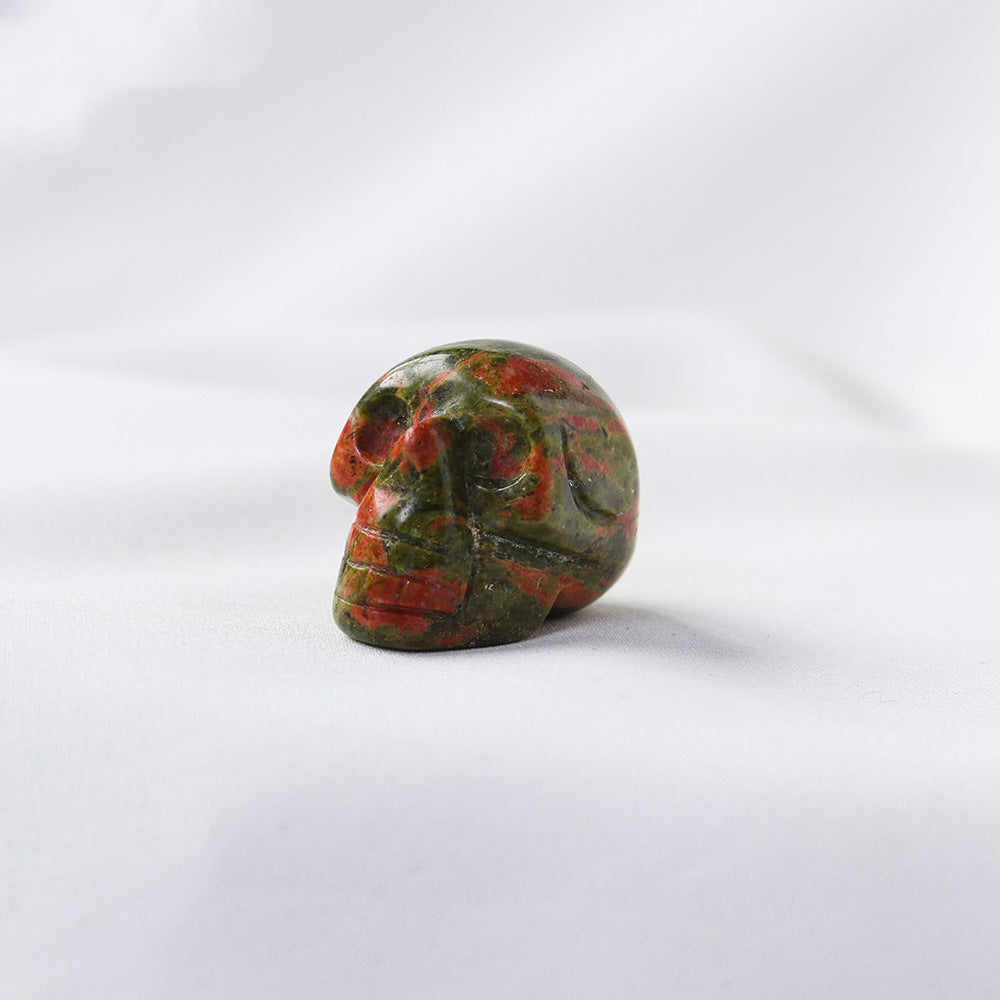 Miniature Carved Crystal Skull Gemstone