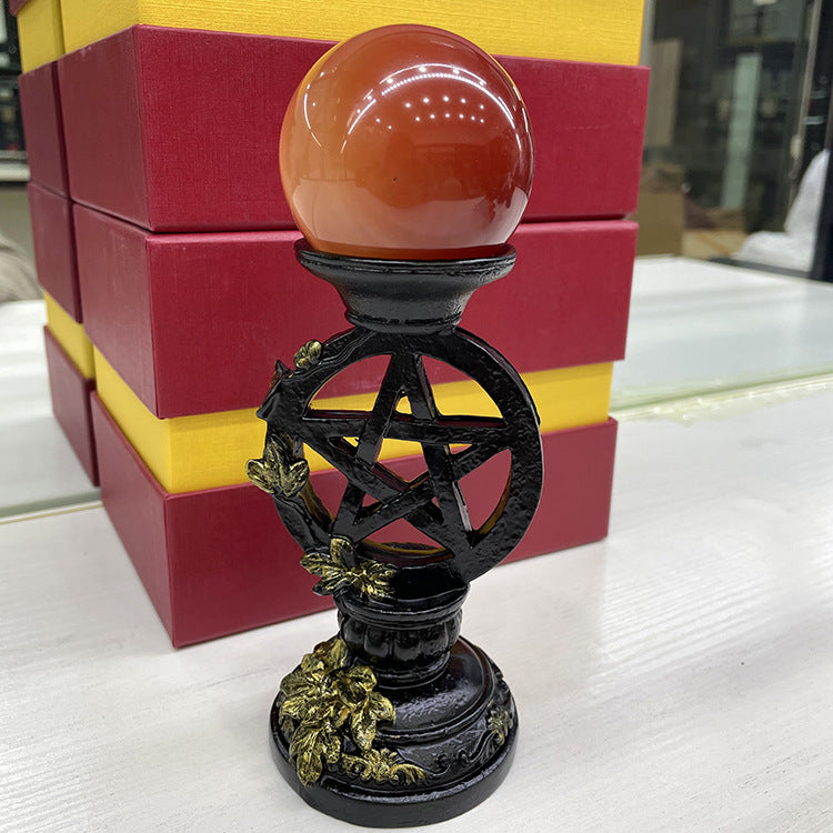 Pentagram Style Crystal Ball Stand