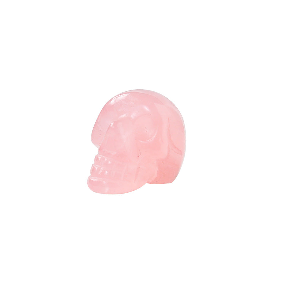 Miniature Carved Crystal Skull Gemstone