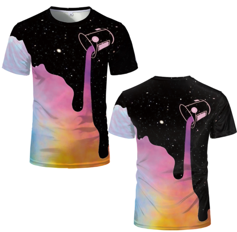 3D Pour Paint Art T-Shirt