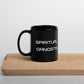 Spiritual Gangsta Black Glossy Mug