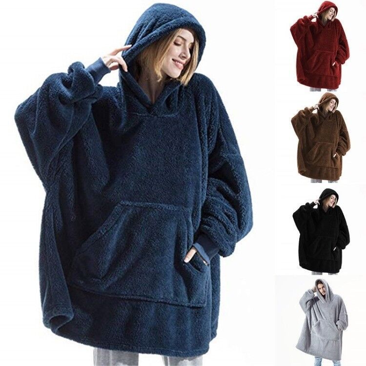 Supersized Big Pocket Hoodie Sweatshirt Loungewear