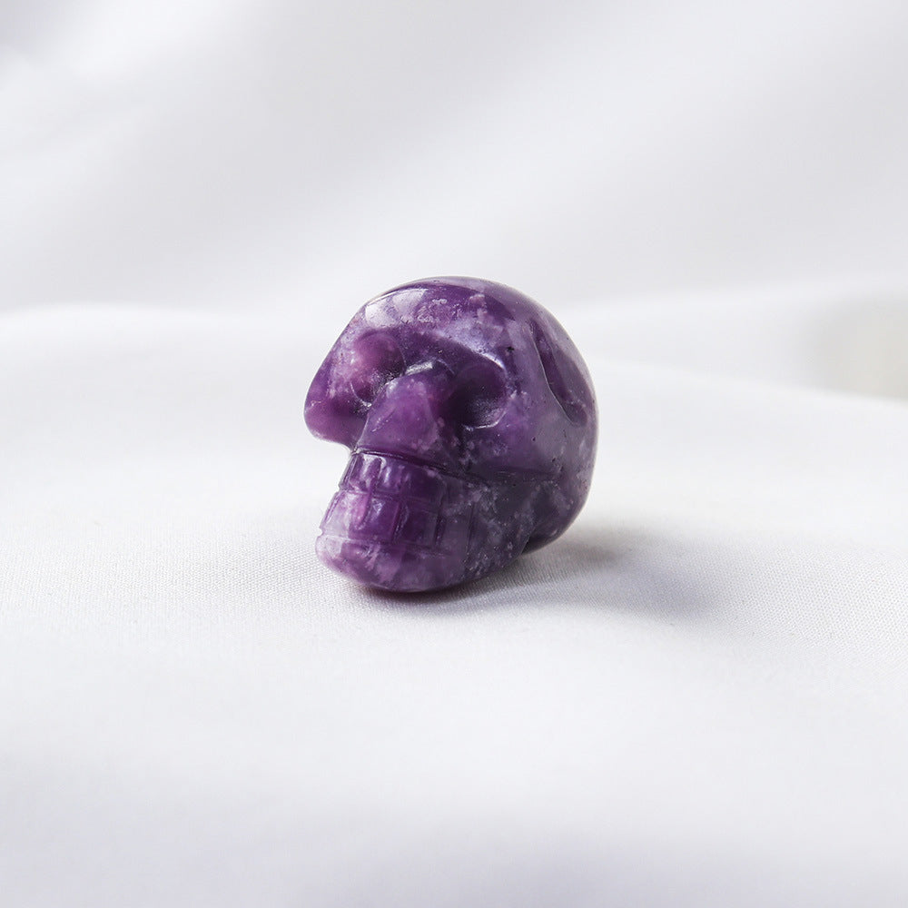 Miniature Carved Crystal Skull Gemstone