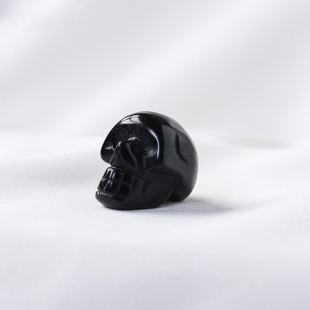 Miniature Carved Crystal Skull Gemstone