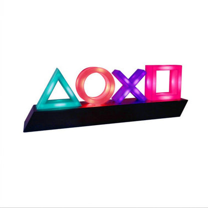 Gamer Pattern Game Controller Neon Lights