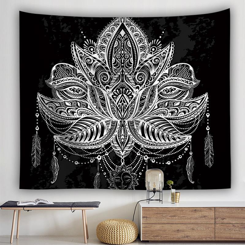 Dreamcatcher Lotus Tapestry Wall Hanging