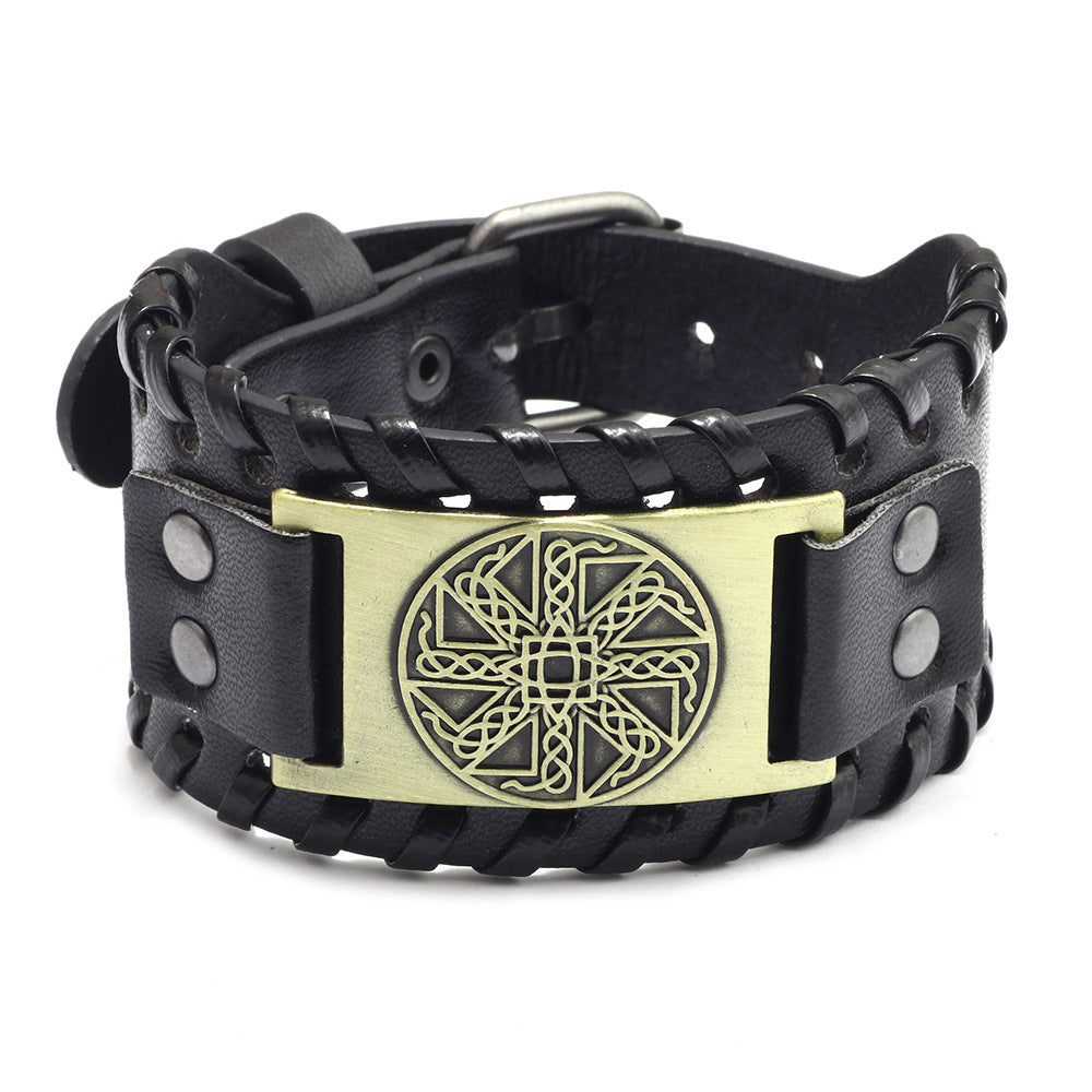 Irish Knot Amulet Leather Bracelet